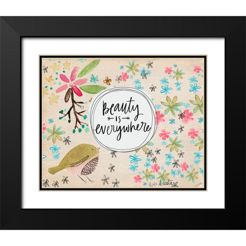 Beauty is Everywhere Black Modern Wood Framed Art Print with Double Matting by Doucette, Katie