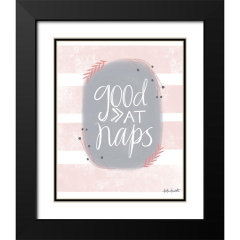 Good at Naps Black Modern Wood Framed Art Print with Double Matting by Doucette, Katie