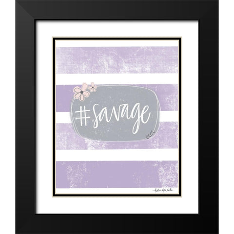 Savage Black Modern Wood Framed Art Print with Double Matting by Doucette, Katie
