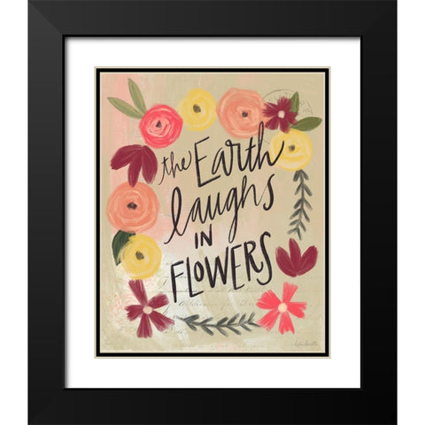 Earth Laughs Black Modern Wood Framed Art Print with Double Matting by Doucette, Katie