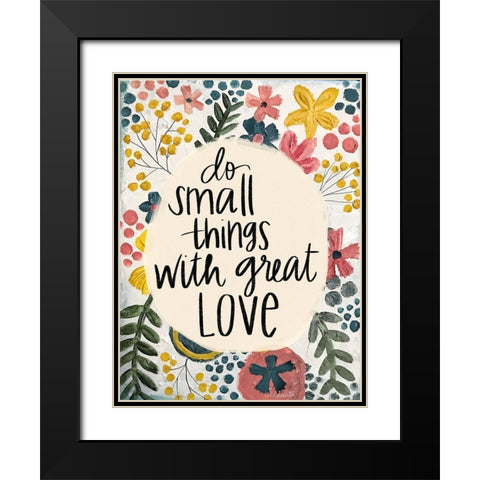 Small Things Black Modern Wood Framed Art Print with Double Matting by Doucette, Katie