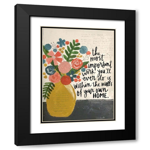 Within the Walls of Your Home Black Modern Wood Framed Art Print with Double Matting by Doucette, Katie