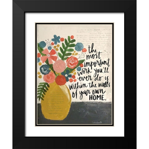 Within the Walls of Your Home Black Modern Wood Framed Art Print with Double Matting by Doucette, Katie