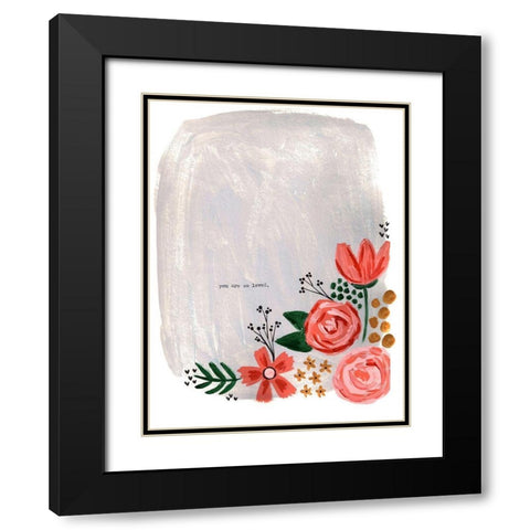 So Loved Black Modern Wood Framed Art Print with Double Matting by Doucette, Katie
