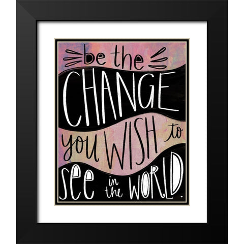 Change Black Modern Wood Framed Art Print with Double Matting by Doucette, Katie