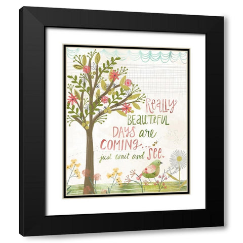 Really Beautiful Days Black Modern Wood Framed Art Print with Double Matting by Doucette, Katie