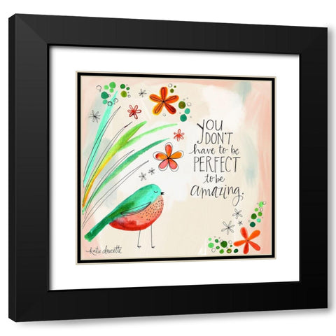 Perfect Amazing Black Modern Wood Framed Art Print with Double Matting by Doucette, Katie