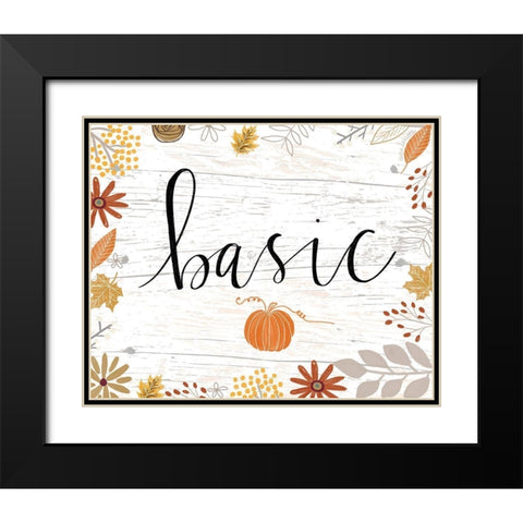 Basic Black Modern Wood Framed Art Print with Double Matting by Doucette, Katie