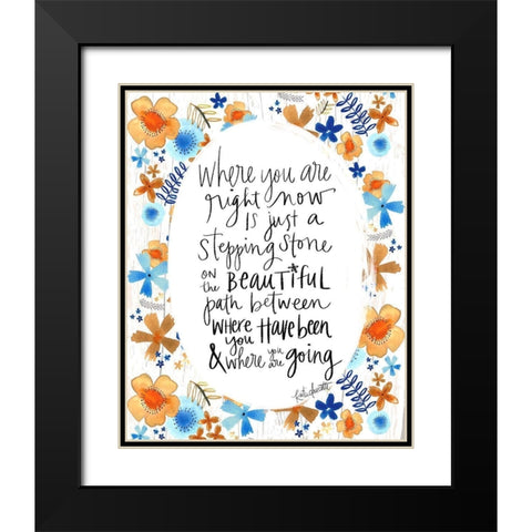 Beautiful Path Black Modern Wood Framed Art Print with Double Matting by Doucette, Katie