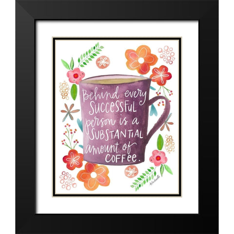 Coffee Success Black Modern Wood Framed Art Print with Double Matting by Doucette, Katie