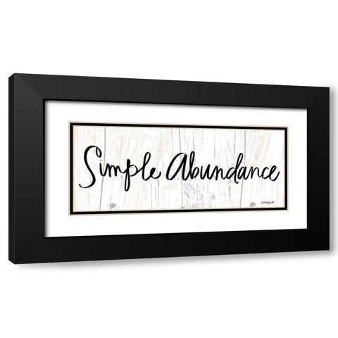 Simple Abundance Black Modern Wood Framed Art Print with Double Matting by Doucette, Katie