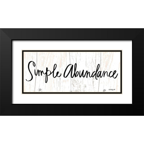 Simple Abundance Black Modern Wood Framed Art Print with Double Matting by Doucette, Katie