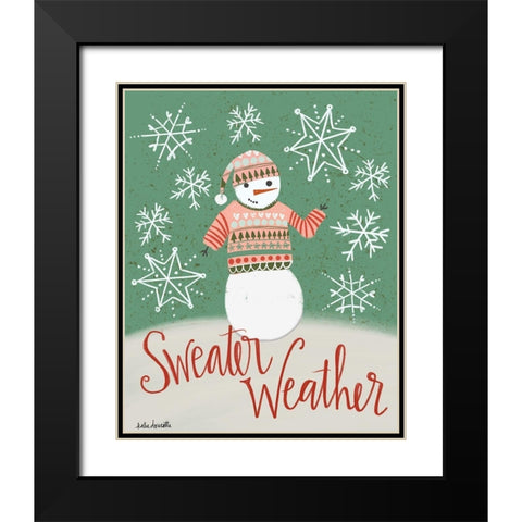 Sweater Weather Black Modern Wood Framed Art Print with Double Matting by Doucette, Katie