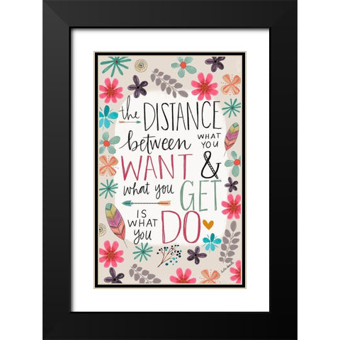 Distance Black Modern Wood Framed Art Print with Double Matting by Doucette, Katie