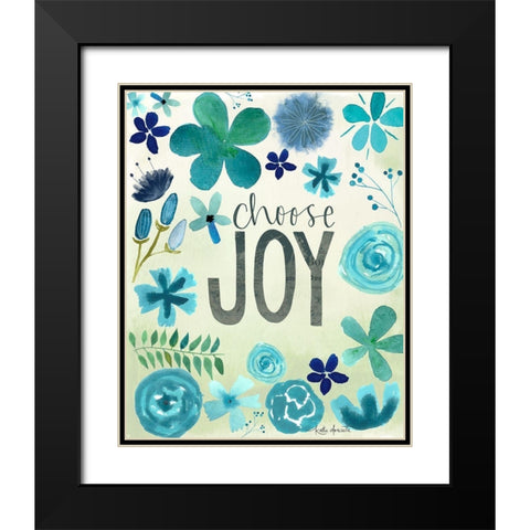 Choose Joy Black Modern Wood Framed Art Print with Double Matting by Doucette, Katie
