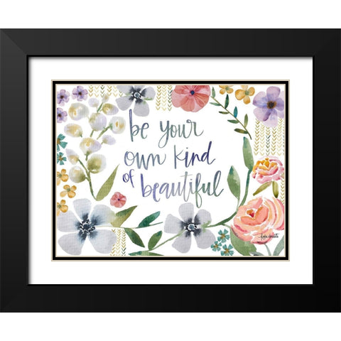 Kind of Beautiful Black Modern Wood Framed Art Print with Double Matting by Doucette, Katie