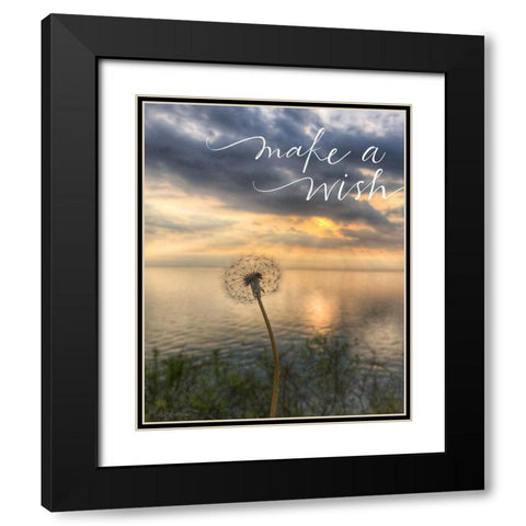 Make a Wish Black Modern Wood Framed Art Print with Double Matting by Doucette, Katie