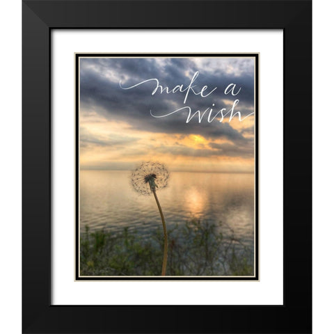 Make a Wish Black Modern Wood Framed Art Print with Double Matting by Doucette, Katie
