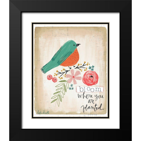 Planted Black Modern Wood Framed Art Print with Double Matting by Doucette, Katie