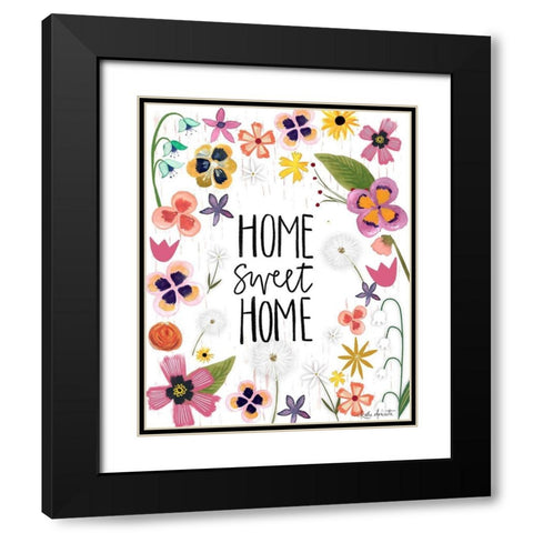 Home Sweet Home Black Modern Wood Framed Art Print with Double Matting by Doucette, Katie