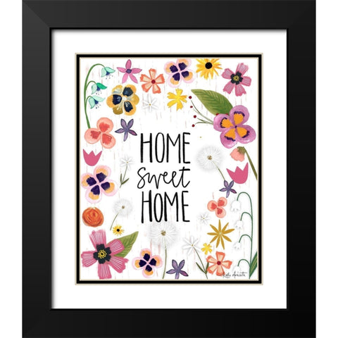 Home Sweet Home Black Modern Wood Framed Art Print with Double Matting by Doucette, Katie