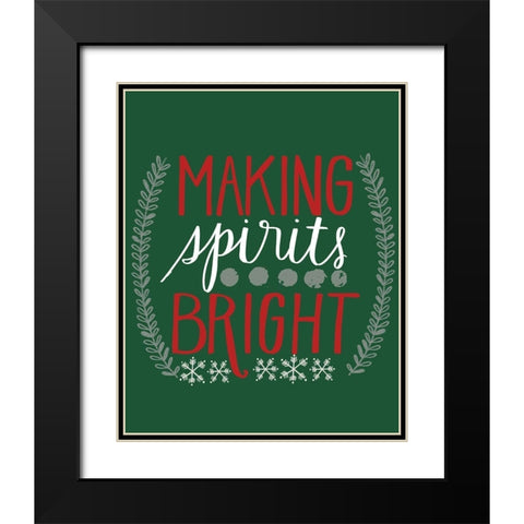 Bright Spirits Black Modern Wood Framed Art Print with Double Matting by Doucette, Katie