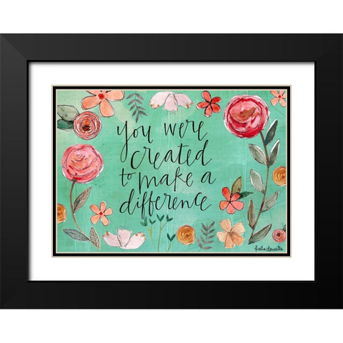 You Were Created Black Modern Wood Framed Art Print with Double Matting by Doucette, Katie