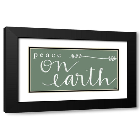 Peace on Earth Black Modern Wood Framed Art Print with Double Matting by Doucette, Katie
