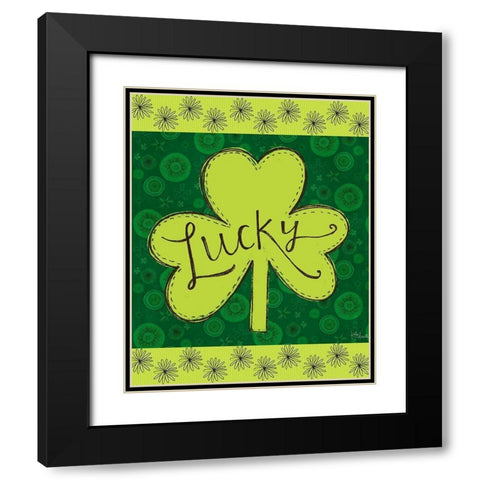 Lucky Black Modern Wood Framed Art Print with Double Matting by Doucette, Katie