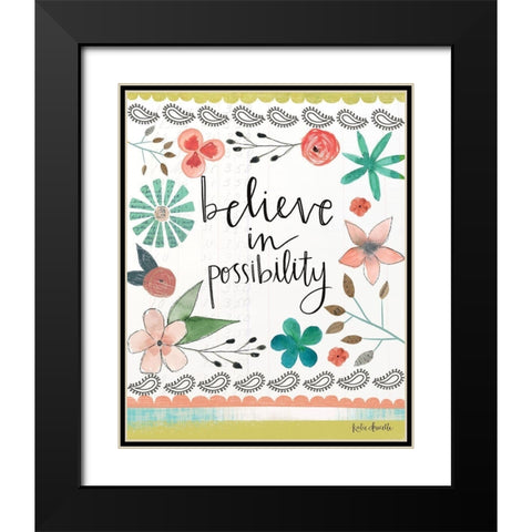 Believe in Possibility Black Modern Wood Framed Art Print with Double Matting by Doucette, Katie