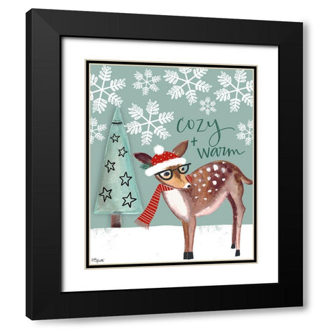 Cozy and Warm Black Modern Wood Framed Art Print with Double Matting by Doucette, Katie