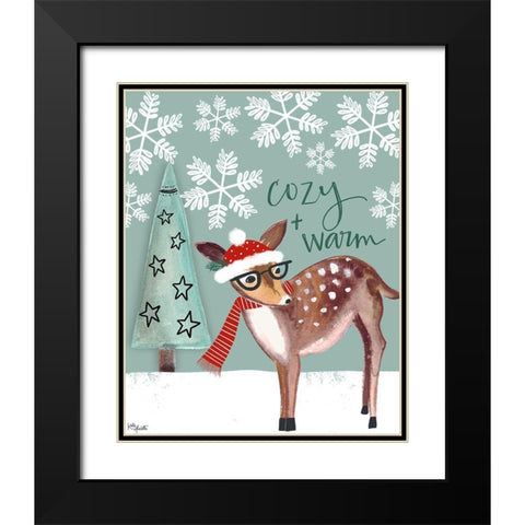 Cozy and Warm Black Modern Wood Framed Art Print with Double Matting by Doucette, Katie