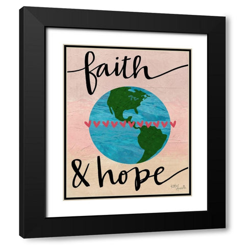 Faith and Hope Black Modern Wood Framed Art Print with Double Matting by Doucette, Katie