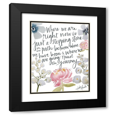 Trust the Journey Black Modern Wood Framed Art Print with Double Matting by Doucette, Katie