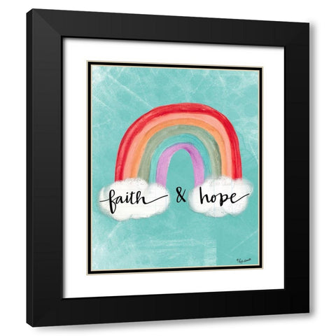Faith and Hope Black Modern Wood Framed Art Print with Double Matting by Doucette, Katie