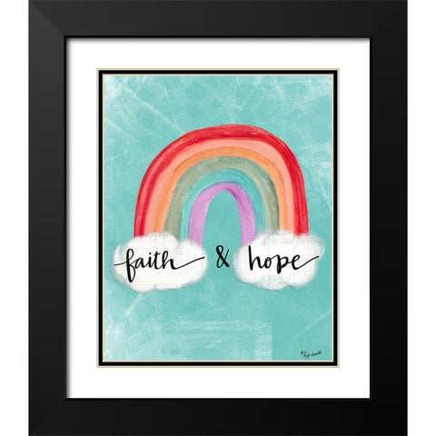 Faith and Hope Black Modern Wood Framed Art Print with Double Matting by Doucette, Katie