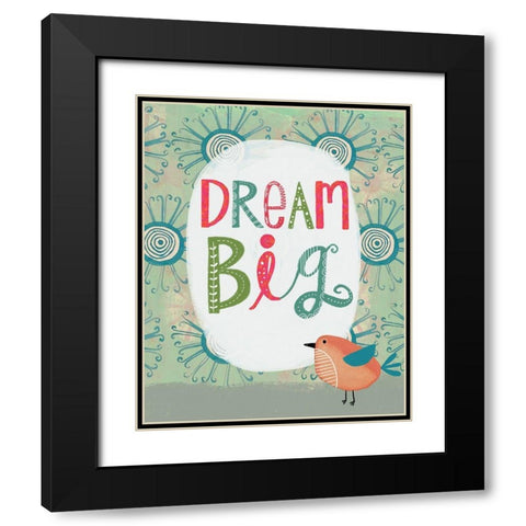 Whimsical Dream Black Modern Wood Framed Art Print with Double Matting by Doucette, Katie