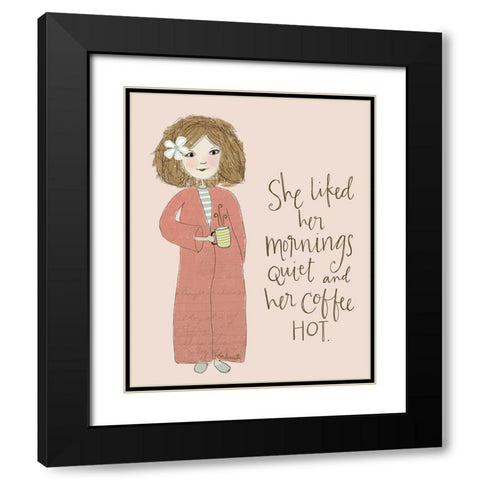 Quiet Mornings Black Modern Wood Framed Art Print with Double Matting by Doucette, Katie