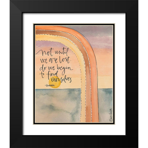 Find Ourselves Black Modern Wood Framed Art Print with Double Matting by Doucette, Katie