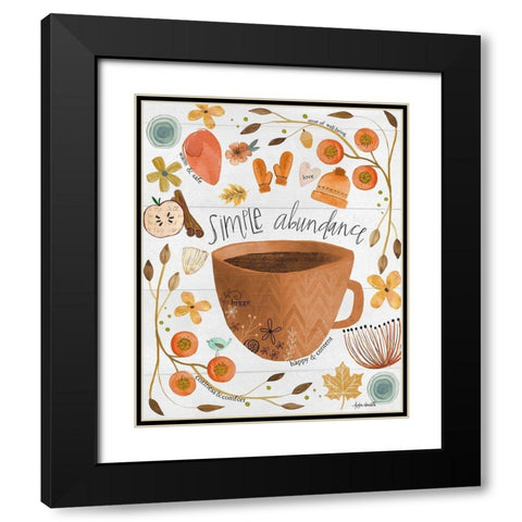 Simple Abundance Black Modern Wood Framed Art Print with Double Matting by Doucette, Katie