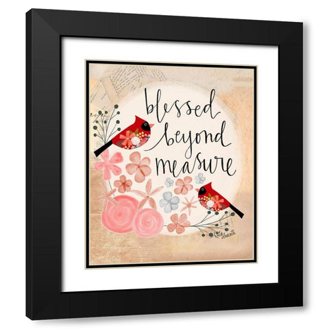 Blessed Beyond Black Modern Wood Framed Art Print with Double Matting by Doucette, Katie