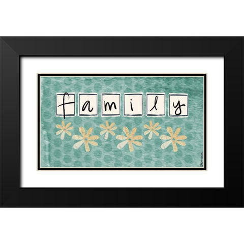 Family Black Modern Wood Framed Art Print with Double Matting by Doucette, Katie