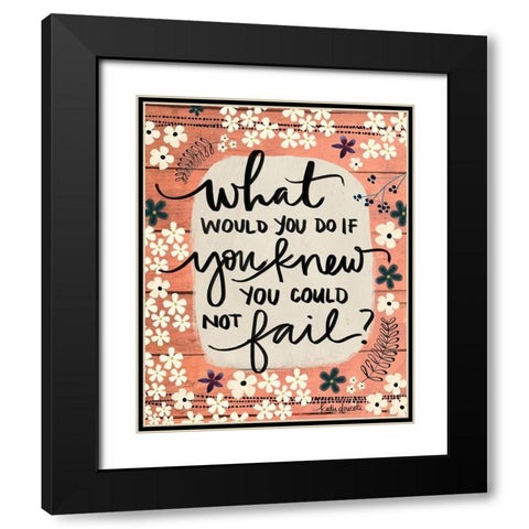 What Would You Do Black Modern Wood Framed Art Print with Double Matting by Doucette, Katie