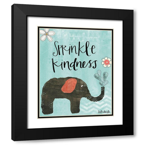 Sprinkle Kindness Black Modern Wood Framed Art Print with Double Matting by Doucette, Katie