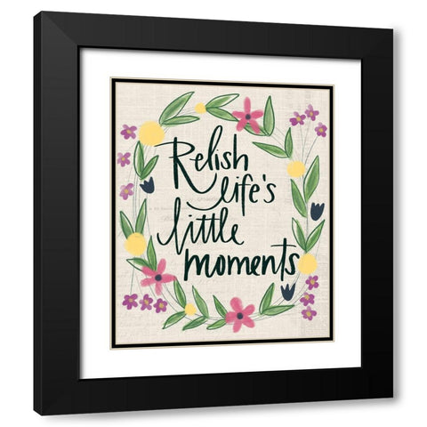 Relish Lifes Moments Black Modern Wood Framed Art Print with Double Matting by Doucette, Katie