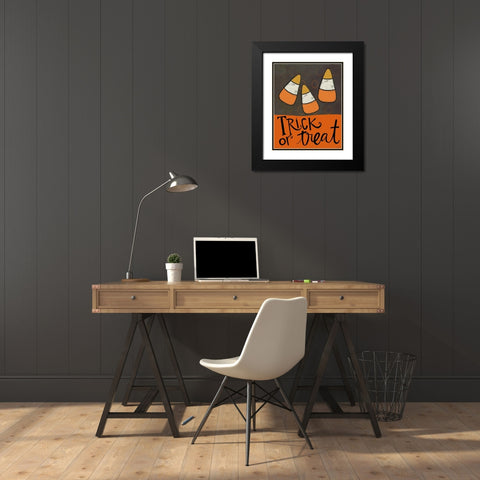 Trick or Treat Black Modern Wood Framed Art Print with Double Matting by Doucette, Katie