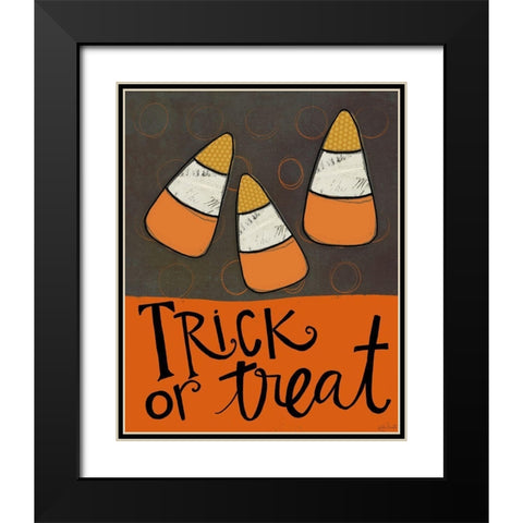 Trick or Treat Black Modern Wood Framed Art Print with Double Matting by Doucette, Katie