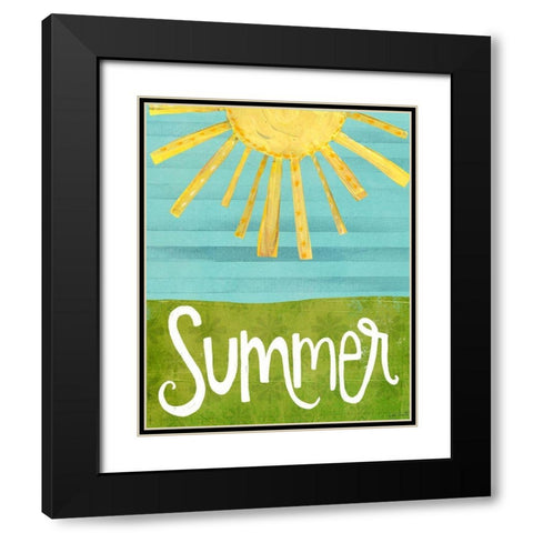 Summer   Black Modern Wood Framed Art Print with Double Matting by Doucette, Katie