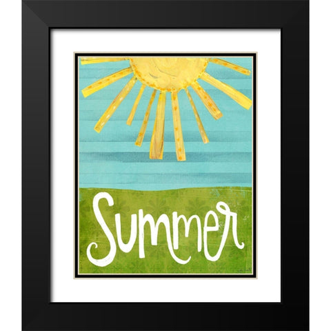 Summer   Black Modern Wood Framed Art Print with Double Matting by Doucette, Katie