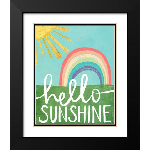 Hello Sunshine Black Modern Wood Framed Art Print with Double Matting by Doucette, Katie